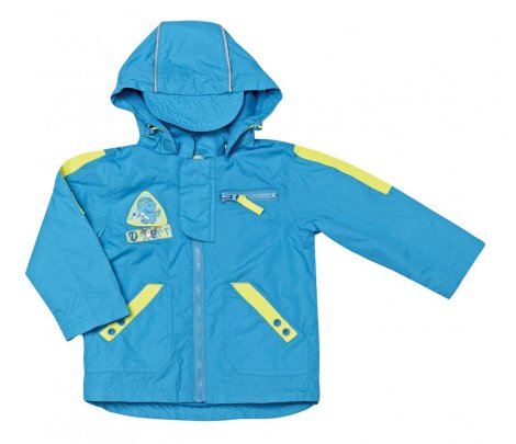 Ярко-голубая куртка для мальчика PlayToday Baby 137030, вид 1