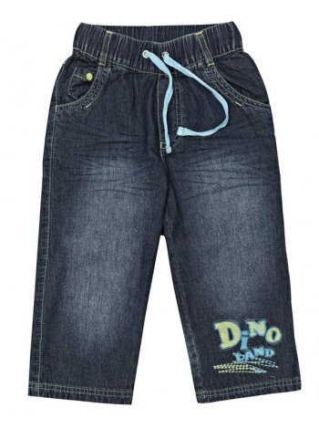Синие брюки джинсовые для мальчика PlayToday Baby 137037, вид 1