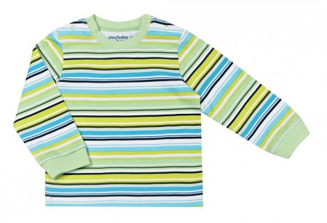 Салатовая футболка с длинными рукавами для мальчика PlayToday Baby 137040, вид 1
