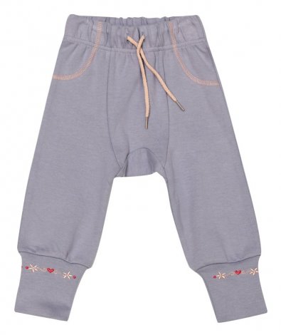 Светло-сиреневые брюки для девочки PlayToday Baby 138008, вид 1