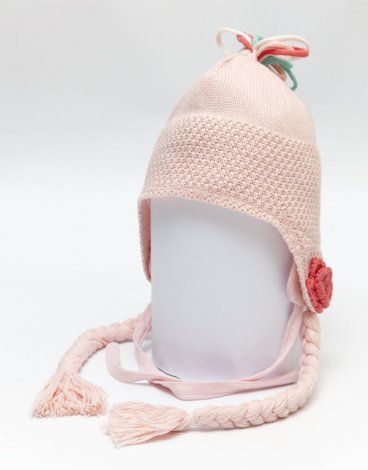 Розовая шапка для девочки PlayToday Baby 138029, вид 1