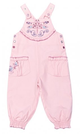 Нежно-розовый полукомбинезон для девочки PlayToday Baby 138043, вид 1