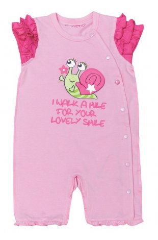 Розовый комбинезон для девочки PlayToday Baby 138067, вид 1