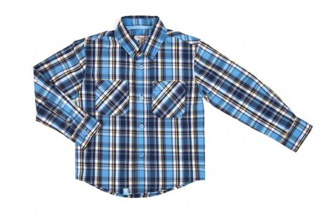 Синяя сорочка для мальчика PlayToday 141044, вид 1
