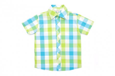 Салатовая сорочка для мальчика PlayToday 141067, вид 1