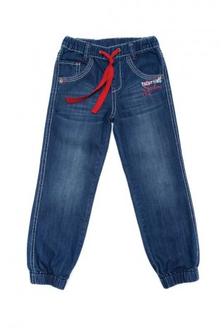 Синие джинсы для мальчика PlayToday 141100, вид 1
