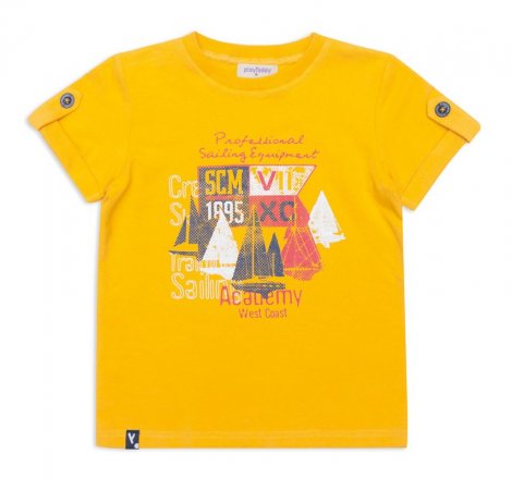 Желтая футболка для мальчика PlayToday 141110, вид 1