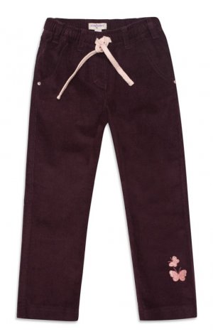 Коричневые брюки для девочки PlayToday 142009, вид 1