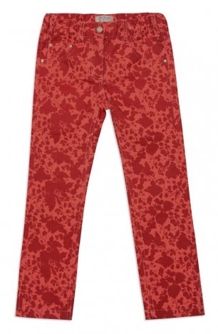 Красные брюки для девочки PlayToday 142010, вид 1