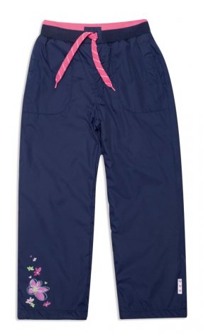 Синие брюки для девочки PlayToday 142041, вид 1