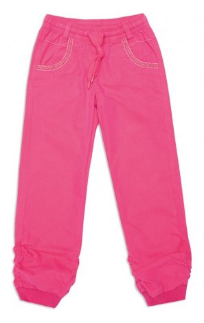 Розовые брюки для девочки PlayToday 142059, вид 1