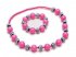 Розовый комплект: бусы, браслет для девочки PlayToday 142068, вид 1 превью