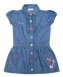Синее платье джинсовое для девочки PlayToday 142079, вид 1 превью