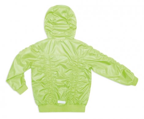 Желто-зеленая куртка - ветровка для девочки PlayToday 142115, вид 2