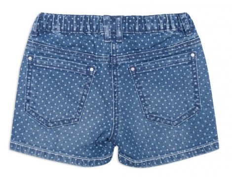 Синие шорты джинсовые для девочки PlayToday 142118, вид 2