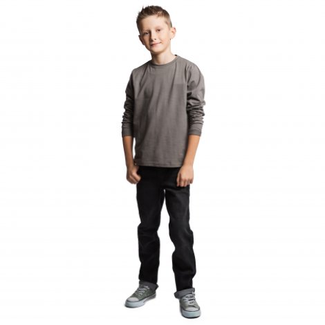 Серая футболка с длинными рукавами для мальчика S'COOL 143010, вид 2