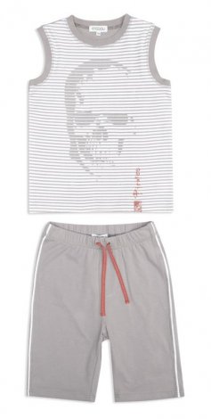 Серый комплект: майка, шорты для мальчика S'COOL 143034, вид 1