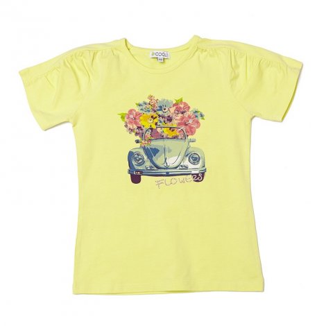 Желтая футболка для девочки S'COOL 144062, вид 1
