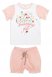 Розовая пижама: футболка, шорты для девочки PlayToday 146002, вид 1 превью