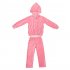 Розовый комплект: толстовка, брюки для девочки PlayToday 146018, вид 1 превью