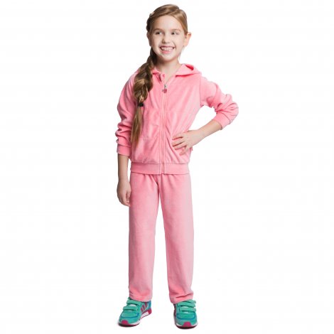 Розовый комплект: толстовка, брюки для девочки PlayToday 146018, вид 6