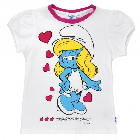 Белая футболка для девочки PlayToday 146034, вид 1