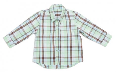 Коричневая сорочка для мальчика PlayToday Baby 147014, вид 1