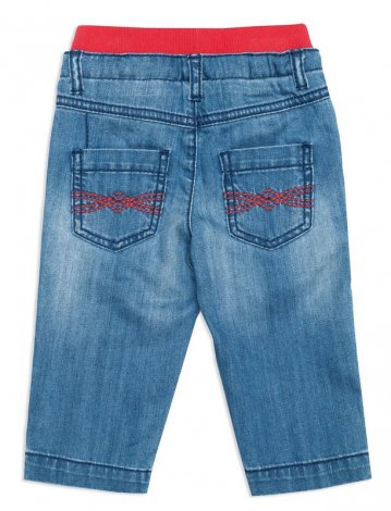 Синие джинсы для мальчика PlayToday Baby 147040, вид 2