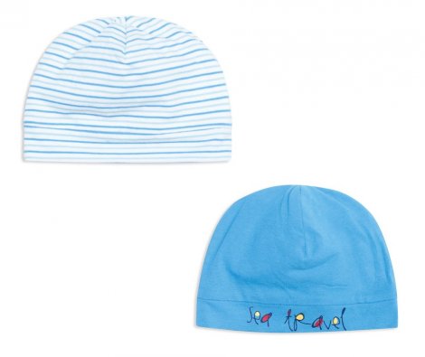 Голубой комплект: шапка, 2шт. для мальчика PlayToday Baby 147066, вид 1