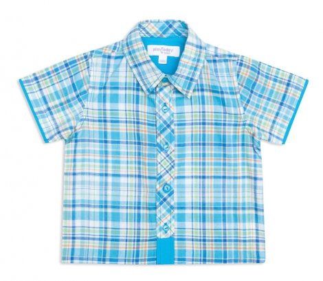 Синяя сорочка для мальчика PlayToday Baby 147080, вид 1