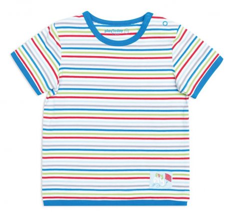 Синяя футболка для мальчика PlayToday Baby 147081, вид 1