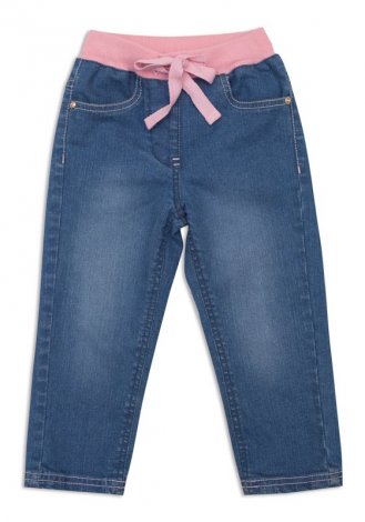 Синие брюки для девочки PlayToday Baby 148007, вид 1