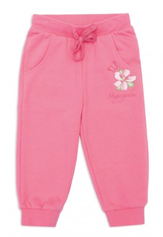 Розовые брюки для девочки PlayToday Baby 148011, вид 1