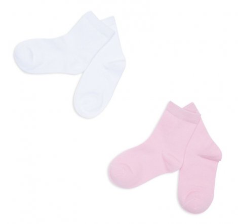 Розовый комплект: носки, 2 пары для девочки PlayToday Baby 148034, вид 1