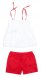 Белый комплект: топ, шорты для девочки PlayToday Baby 148054, вид 1 превью