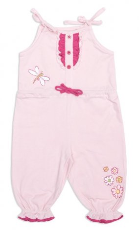 Розовый полукомбинезон для девочки PlayToday Baby 148079, вид 1