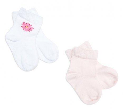 Белый комплект: носки, 2 пары для девочки PlayToday Baby 148095, вид 1
