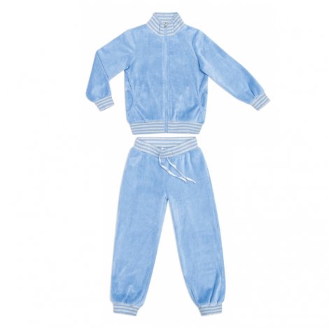 Голубой комплект: толстовка, брюки для девочки PlayToday 149002, вид 1