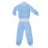 Голубой комплект: толстовка, брюки для девочки PlayToday 149002, вид 1 превью