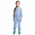 Голубой комплект: толстовка, брюки для девочки PlayToday 149002, вид 6 превью