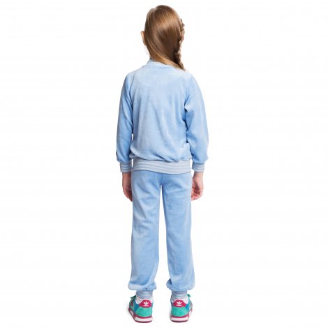 Голубой комплект: толстовка, брюки для девочки PlayToday 149002, вид 7