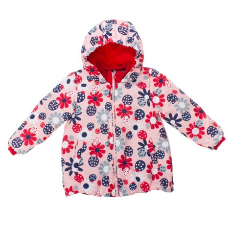 Розовый комплект демисезонный: куртка, полукомбинезон для девочки PlayToday Baby 168001, вид 3