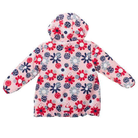 Розовый комплект демисезонный: куртка, полукомбинезон для девочки PlayToday Baby 168001, вид 4