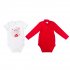 Разноцветные боди, 2 шт. в комплекте для девочки PlayToday Baby 168025/684, вид 1 превью