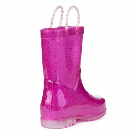 Розовые сапоги резиновые светящиеся для девочки PlayToday 182230/3446, вид 2