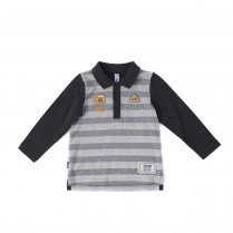 Серая футболка с длинным рукавом для мальчика PlayToday Baby 187019
