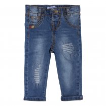 Синие брюки джинсовые для мальчика PlayToday Baby 187851