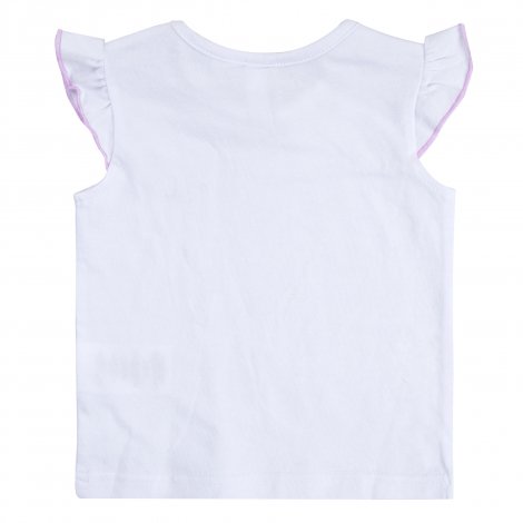 Розовый комплект: футболка, полукомбинезон текстильный для девочки PlayToday Baby 188868, вид 6