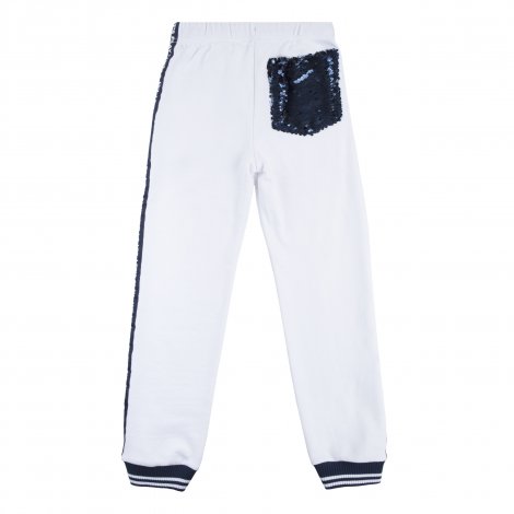 Белый комплект: толстовка, брюки для девочки PlayToday 189001, вид 6