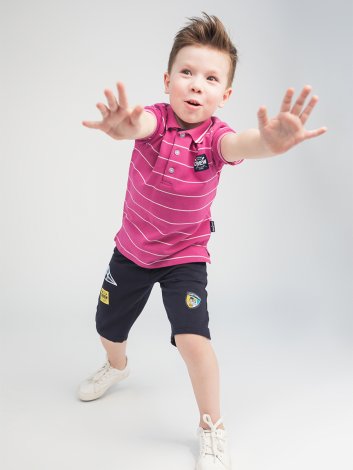 Фиолетовая футболка для мальчика PlayToday 191128, вид 3